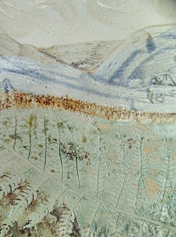 Detail of Large Landscape Platter