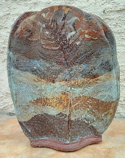 Terracotta Landscape Pot approx 23x18cm