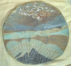 Moonlight Landscape Platter approx 45cm diam (sold)