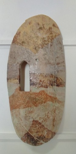 Landscape Shield Wallpiece approx 15x35cm