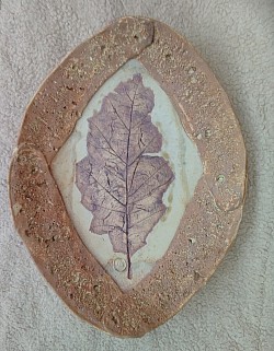 Large Quercus Leaf Bowl approx 40x30x8cm