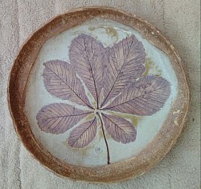 Large Conker Bowl - Ash glazed stoneware and local ochre