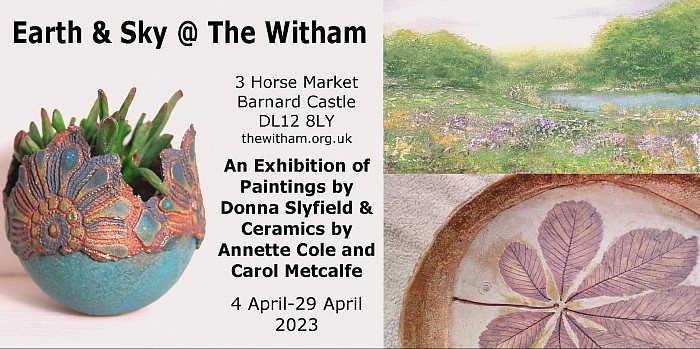 Carol's work was on show March to May, alongside Annette Cole's ceramics and paintings by Donna Slyfield.