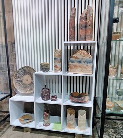 Ash glazed stoneware in Earth & Sky exhibition